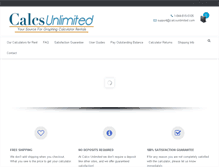 Tablet Screenshot of calcsunlimited.com